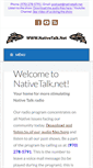 Mobile Screenshot of nativetalk.net