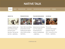 Tablet Screenshot of nativetalk.org